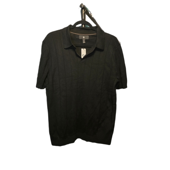 🆕️Banana Republic Merino wool vneck black sweater sz L - Picture 5 of 6